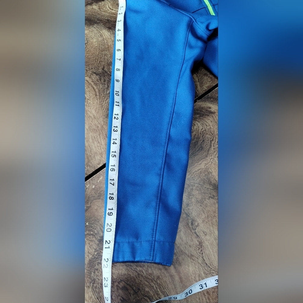 The North Face Windwall Blue Boys Jacket with Lime Accents (14-16) - Picture 5 of 12